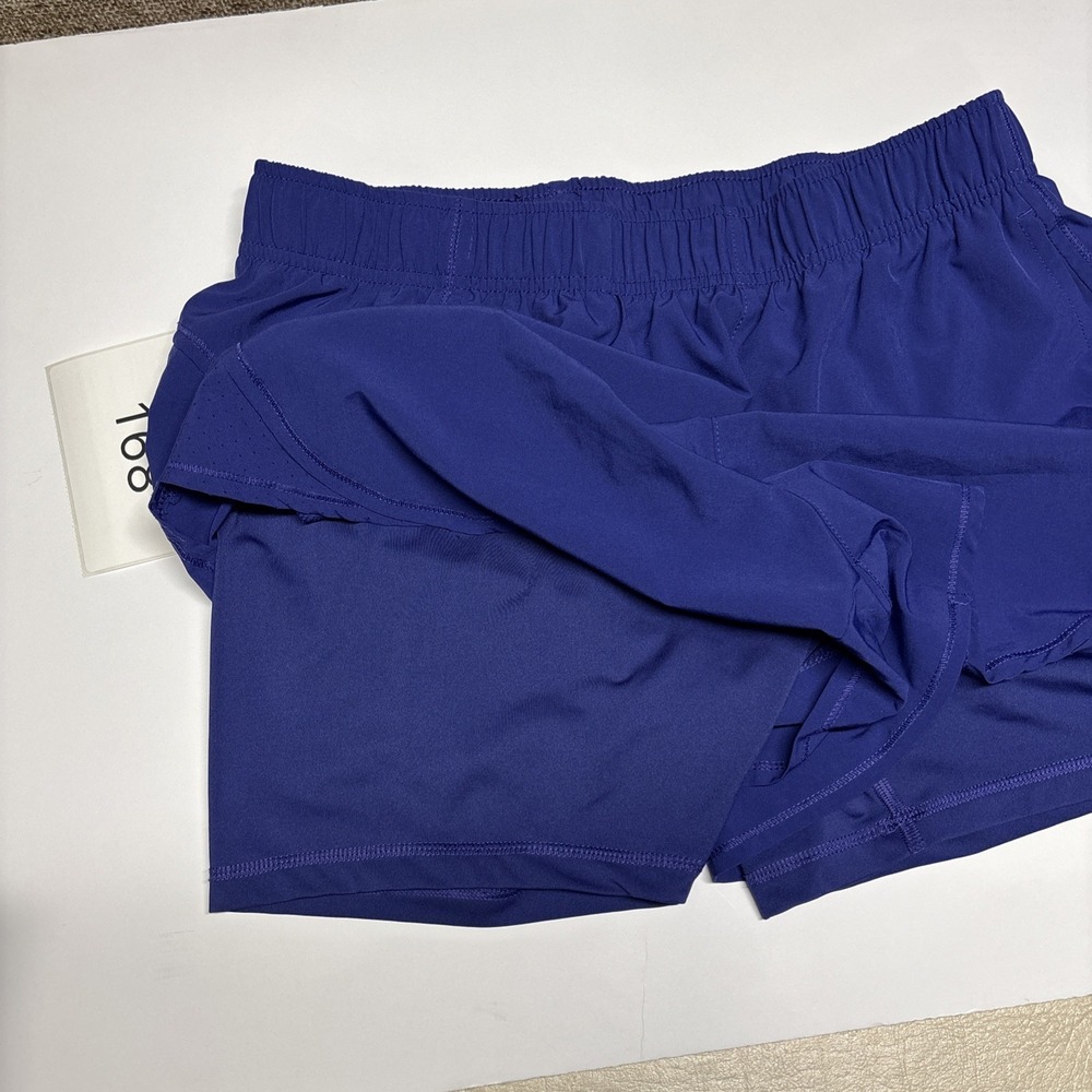 Layer 8 Womens Athletic Running Shorts Navy Blue Size Large Quick-Dry 3in Inseam - Picture 5 of 7